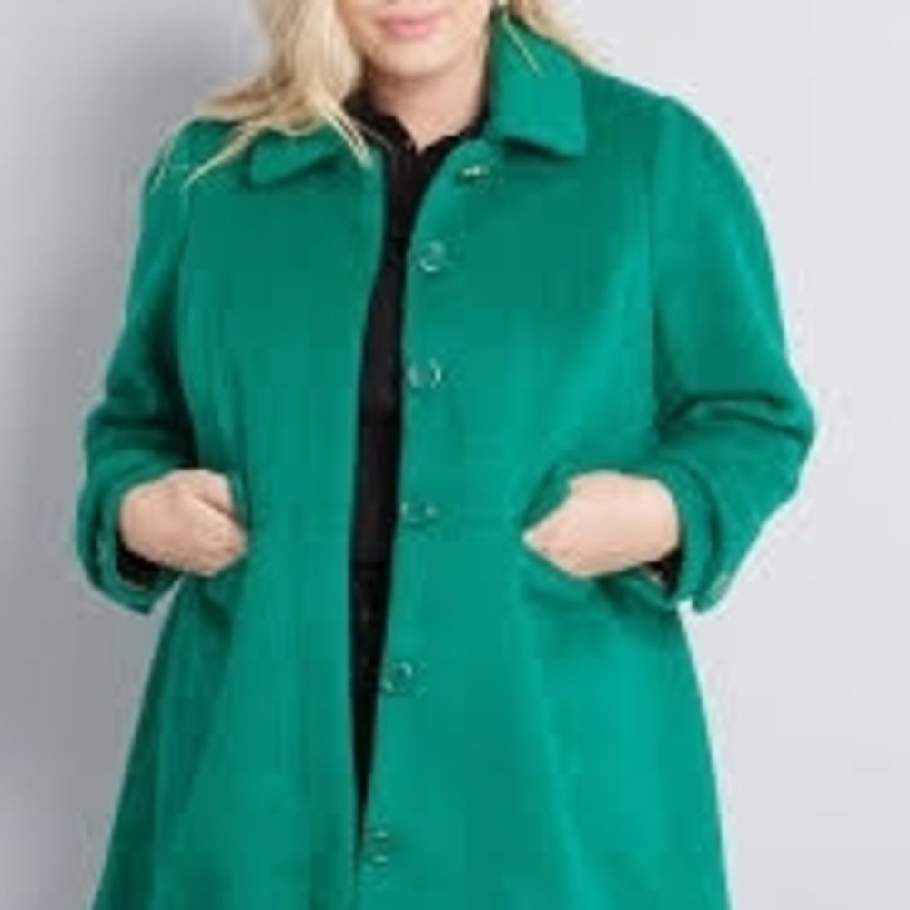 Modcloth Vibrant Green Peacoat